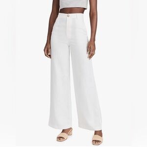 Bardot Enya Linen Pant in Ivory size 6